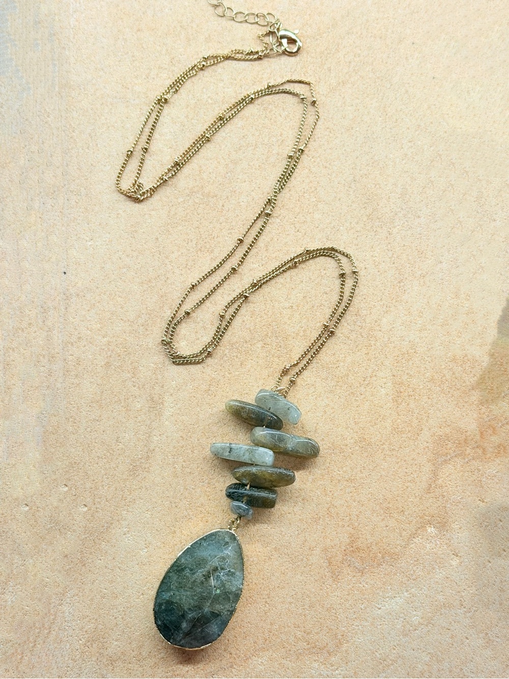 New Labradorite Pendant Necklace